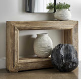 Elm Wood Chunky Console Table