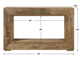 Elm Wood Chunky Console Table