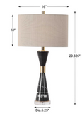Maxwell Black Marble Table Lamp