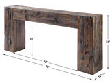 Reclamation Oversized Boat Wood Console Table