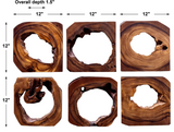 Tamoa Suar Wood Wall Decor S/6