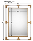 The Acrylic Classico Gold and Acrylic Wall Mirror