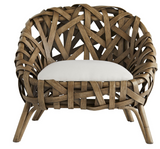 Harmony Rattan Accent Chair Cream