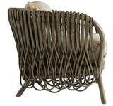 The Straps Modern Accent Chair Grey Wash/Beige