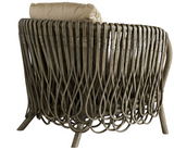 The Straps Modern Accent Chair Grey Wash/Beige