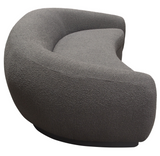 The Evoke Modern Grey Rounded Sofa