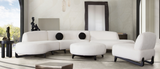 Tranquillum Faux Sheepskin Armless Accent Chair
