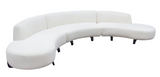 Tranquillum Faux Sheepskin Rounded Sectional