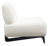 Tranquillum Faux Sheepskin Armless Accent Chair