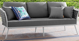 Lace Outdoor Aluminium Frame Sofa Grey