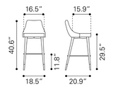 Marlo Bar or Counter Stool Yellow
