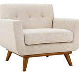 Ronald Mid Century Modern Accent Chair Beige