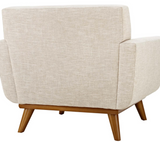 Ronald Mid Century Modern Accent Chair Beige