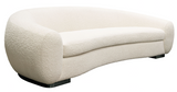 The Evoke Modern Cream Rounded Sofa
