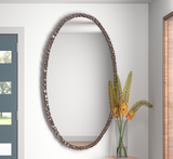 Crumple Oval Wall Mirror