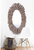 Rango Wood Wall Mirror Oval