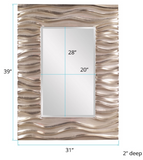 Silver Sands Modern Wall Mirror