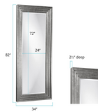 Stepped Leaner Mirror Nickel