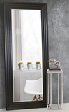 Stepped Leaner Mirror Black
