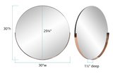 Triumph Wall Mirror Rose Gold