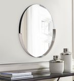 Triumph Wall Mirror Polished Silver