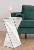 Twist Mirrored Accent Table