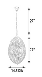 Modern Tear Drop Pendant Chandelier