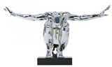 Chrome Man with Outstretched Arms Sculpture Large