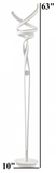 Intertwined LED Floor Lamp White