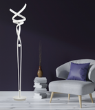 Intertwined LED Floor Lamp White