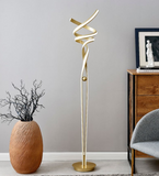 Intertwined LED Floor Lamp Gold