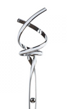 Intertwined LED Floor Lamp Chrome