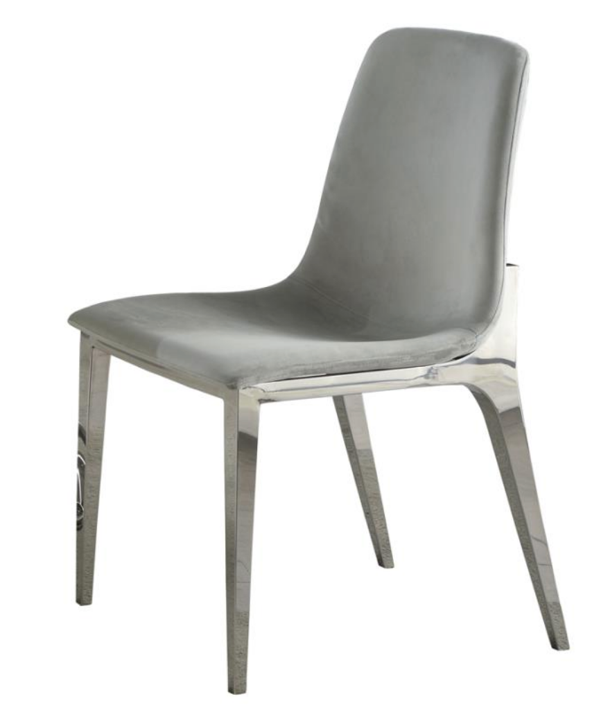 4 grey best sale velvet dining chairs