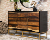 Subtle Seesham and Acacia Wood Accent Cabinet