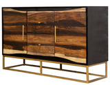Subtle Seesham and Acacia Wood Accent Cabinet
