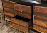 Subtle Seesham and Acacia Wood Accent Cabinet