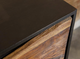 Subtle Seesham and Acacia Wood Accent Cabinet