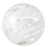 White Ball Glass Wall Decor