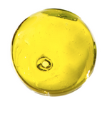 Yellow 3D round glass Wall Art
