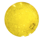 Yellow 3D round glass Wall Art