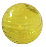 Yellow 3D round glass Wall Art