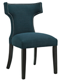 Azure Upholstered Dining Chair with nailhead trim