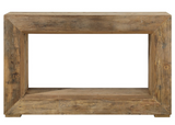 Rectangular Console Table made of Elm Wood with an opening 