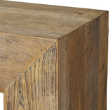 Rectangular Console Table made of Elm Wood with an opening