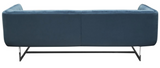 The Calabasas Sofa has a hollywood glamour style that was created to impress. The royal blue velvet fabric marries well with the tufting. It is accented by a modern stainless steel base.