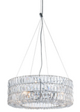 Radiant Round Crystal Ceiling Light