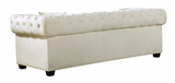The Oak Modern Sofa Collection is a great choice to add to your contemporary living room. The Velvet Upholstery, deep tufts, and chrome nailhead trim works well together to provide a beautiful seating collection.