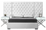 The Abundance Modern Bed is covered in Svelte velvet, it covers each inch of this magnificently styled bed, lending it a bit of softness and glamour. The bold headboard is heavily button tufted for a regal and sophisticated look, and it's padded, so you can rest your back against it while you read or watch TV. The full-framed base is modish and sleek and provides sturdy support for the mattress of your choice.