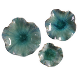 Caribbean Bloom Ceramic Wall Decor S/3