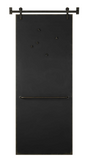 The Magnet Modern Chalk Board is modern and unique. Organize your calendar, or use as a catch all for artwork, photos, and family happenings with this farmhouse barn door chalkboard. Five clip magnets included.